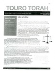 Touro Torah Volume 3 Issue 1 by Lander College for Women
