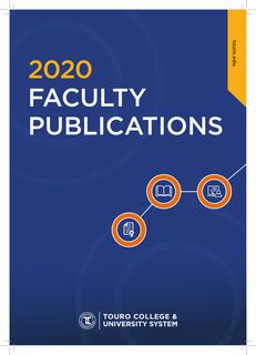 2020 Touro College & University System Faculty Publications