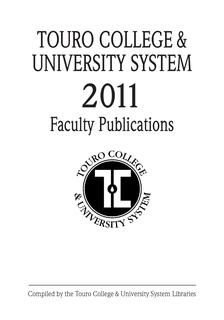 2011 Touro College & University System Faculty Publications