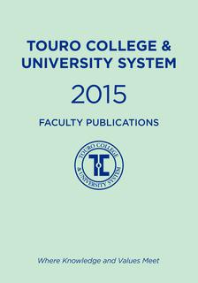 2015 Touro College & University System Faculty Publications