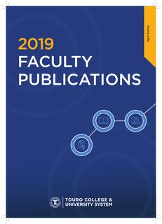 2019 Touro College & University System Faculty Publications