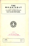 Quarterly of the Alumni Association of the New York Medical College Vol. 3 No. 1