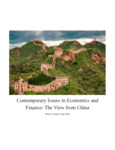Contemporary Issues in Economics and Finance: The View from China by Kenneth S. Bigel