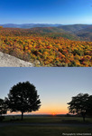 Peak Foliage in the Catskills and Sunset by Arihant Kalidindi